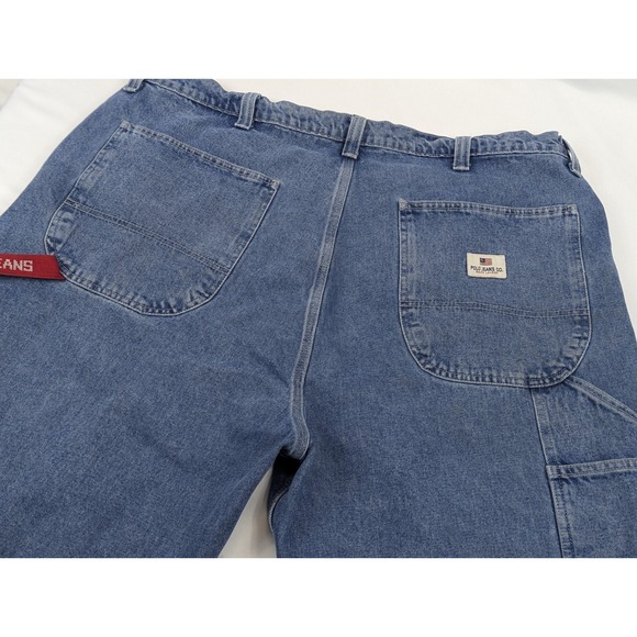 Polo Ralph Lauren Carpenter Jeans Mens 44x32 Y2K Blue Baggy Skate - Picture 2 of 8